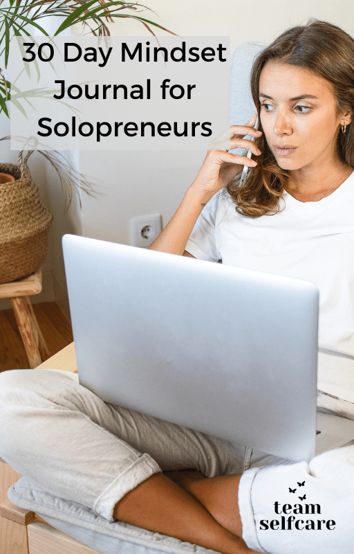 30 day mindset journal for solopreneurs